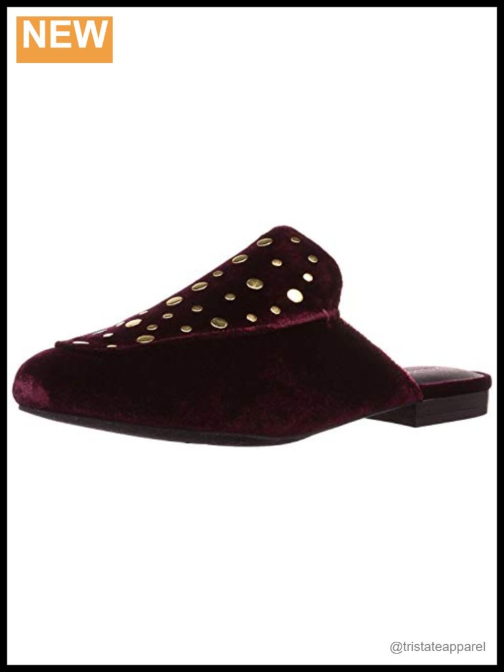 Wynter Slip On Mule with Rivet Detail Padded Footbed Leather